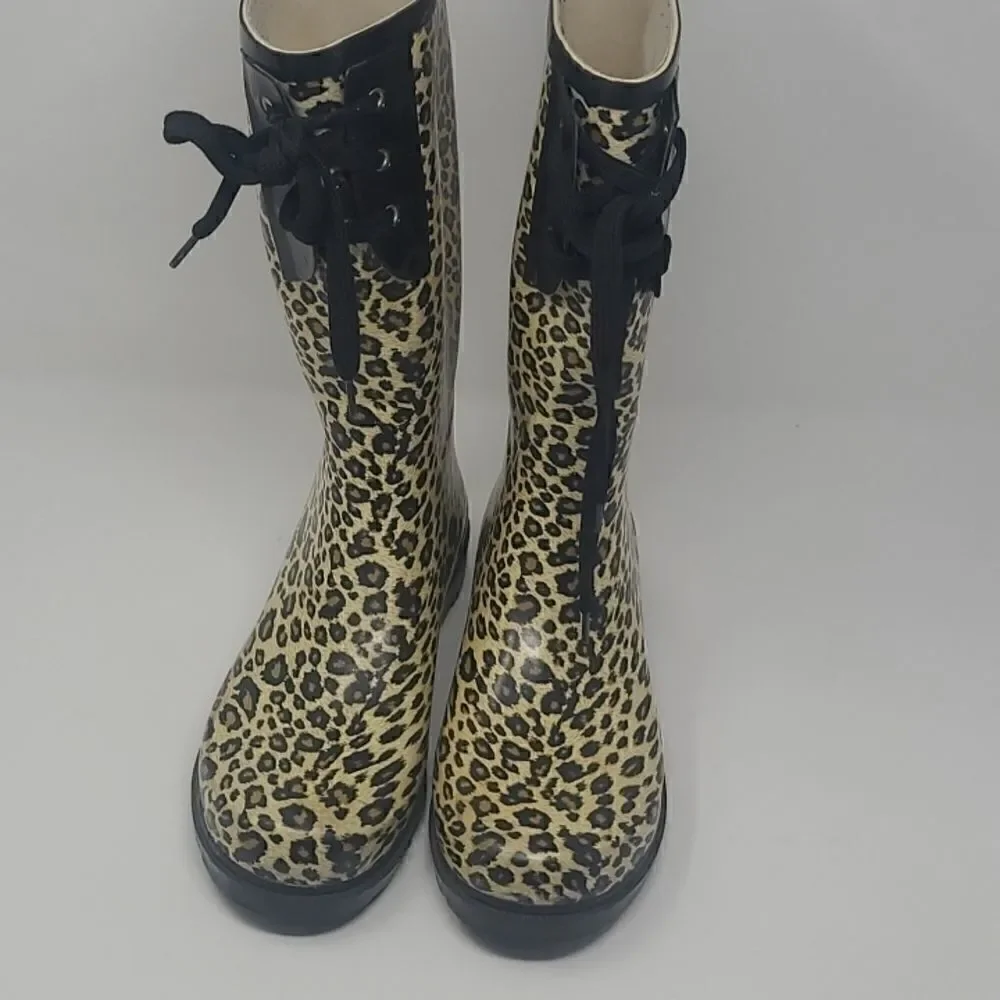 Animal Print  Rubber Rain Boots